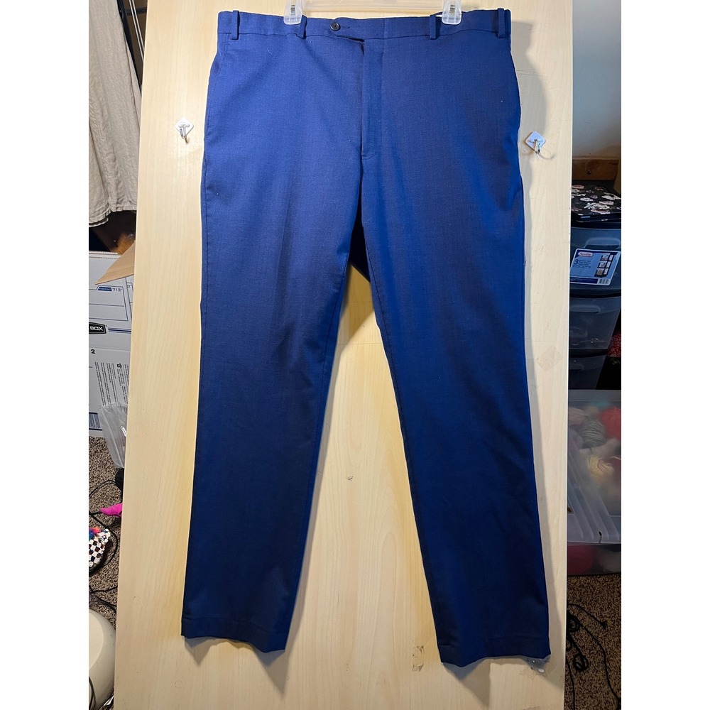 JB Britches Mens‎ Blue Torino Dress Pants 40R Classic Fit Career